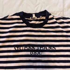 Guess Jeans x ASAP Rocky Striped Tee Shirt Size Medium